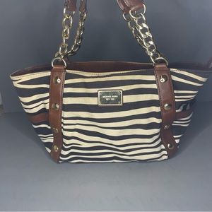 Micheal Kors Est. 1981 Zebra Print Purse